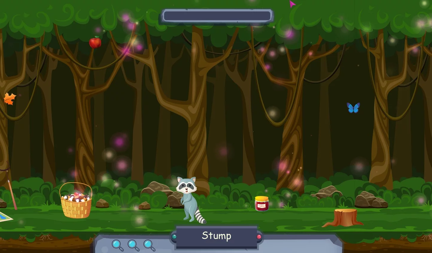 Изображение игры: Searching for objects in the forest