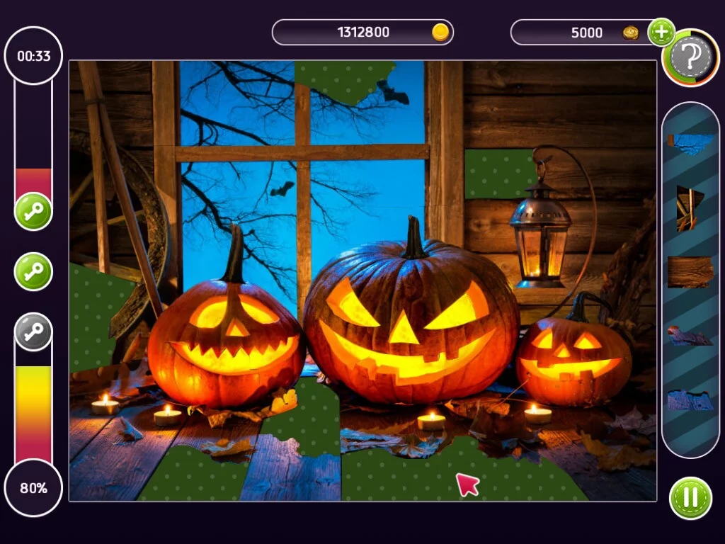 Изображение игры: Holiday Mosaics Halloween Puzzles