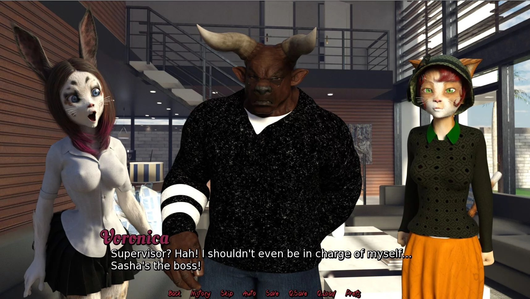 Изображение игры: Voronica Cleans House: a Vore Adventure