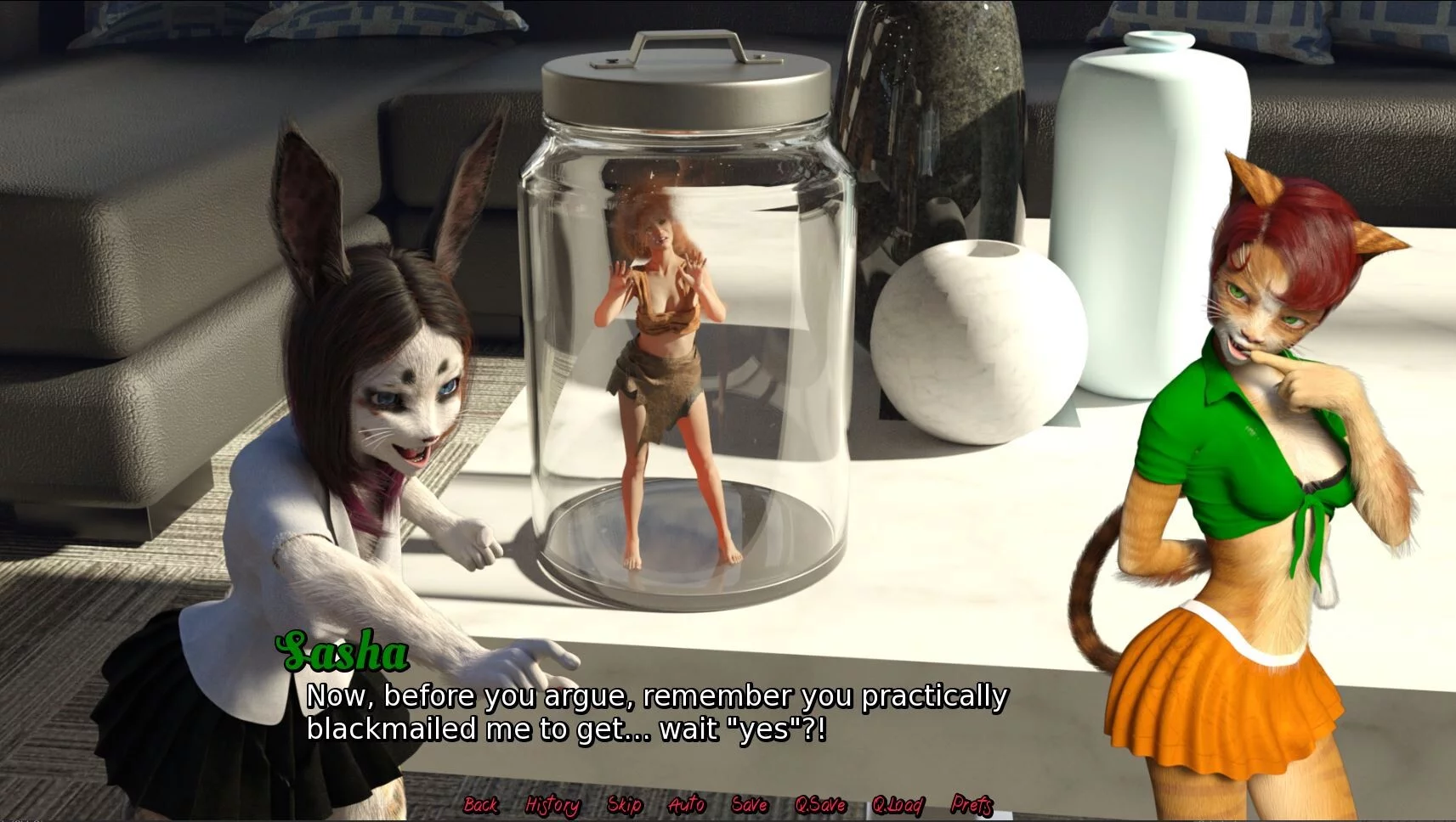 Изображение игры: Voronica Cleans House: a Vore Adventure