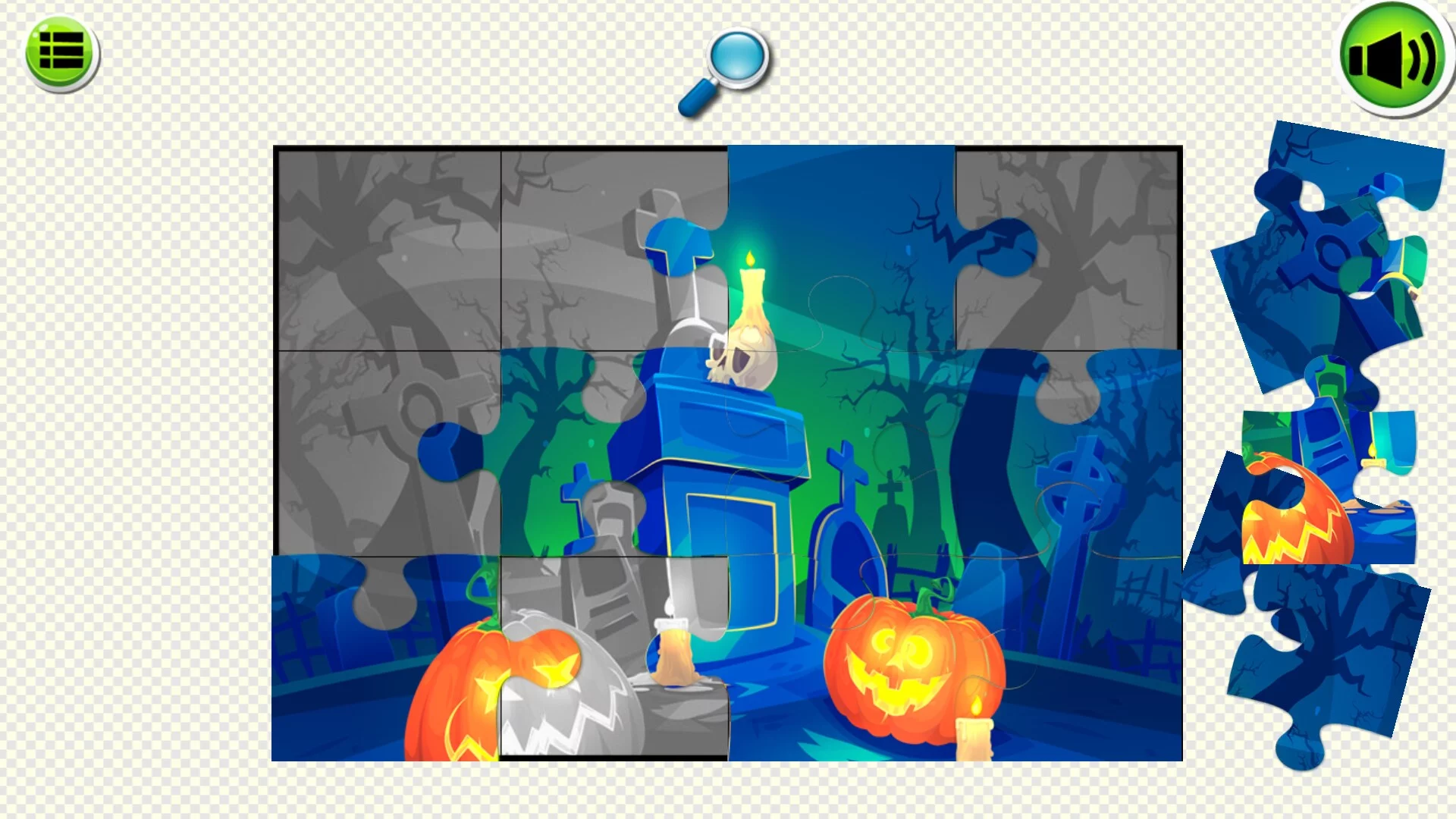 Изображение игры: Halloween Puzzle