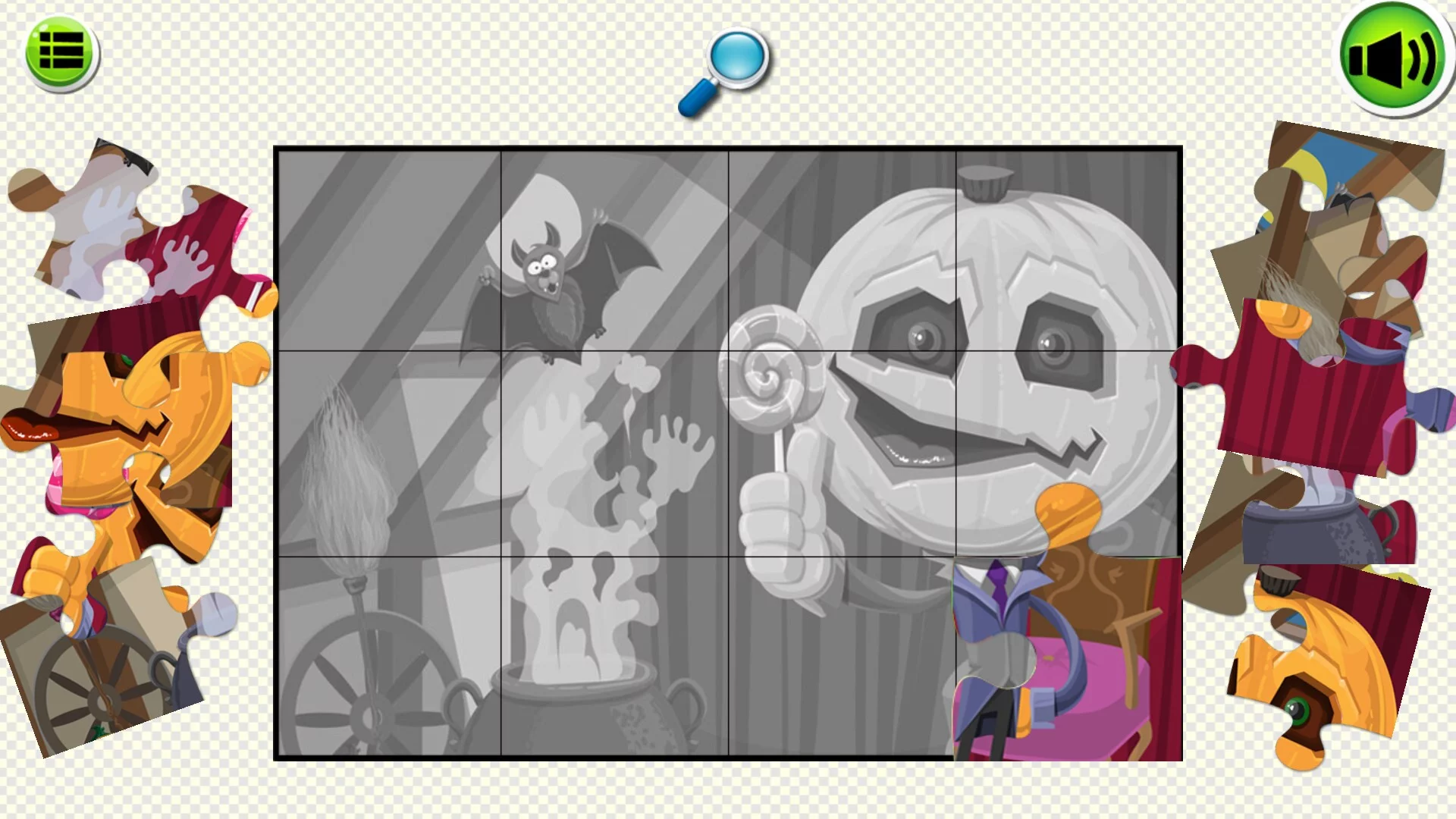 Изображение игры: Halloween Puzzle