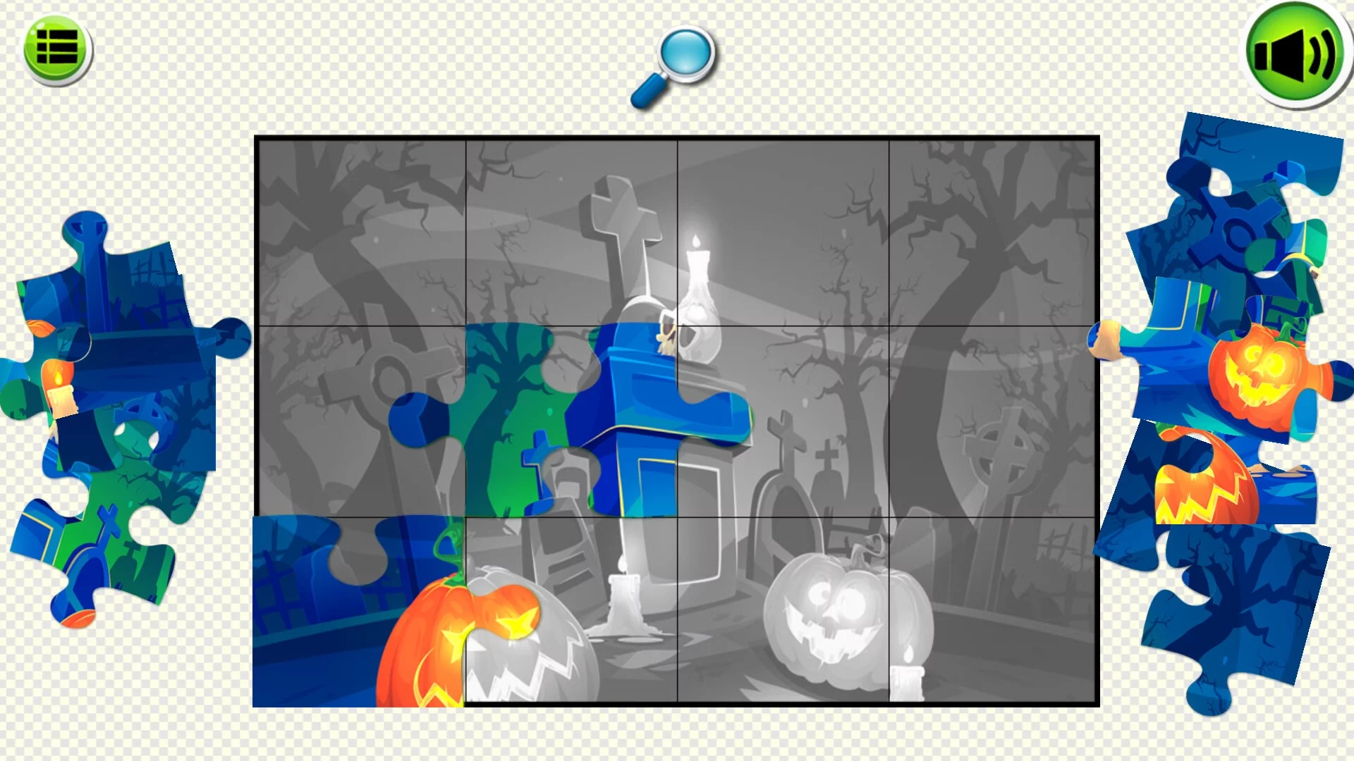 Изображение игры: Halloween Puzzle