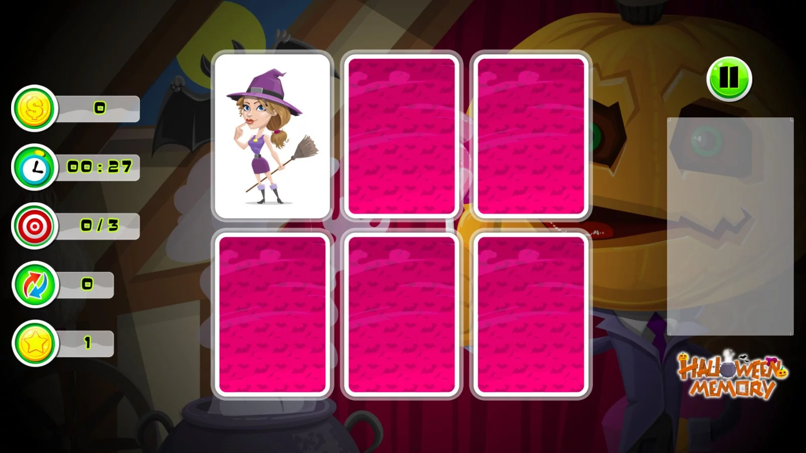 Изображение игры: Halloween Memory: Reborn