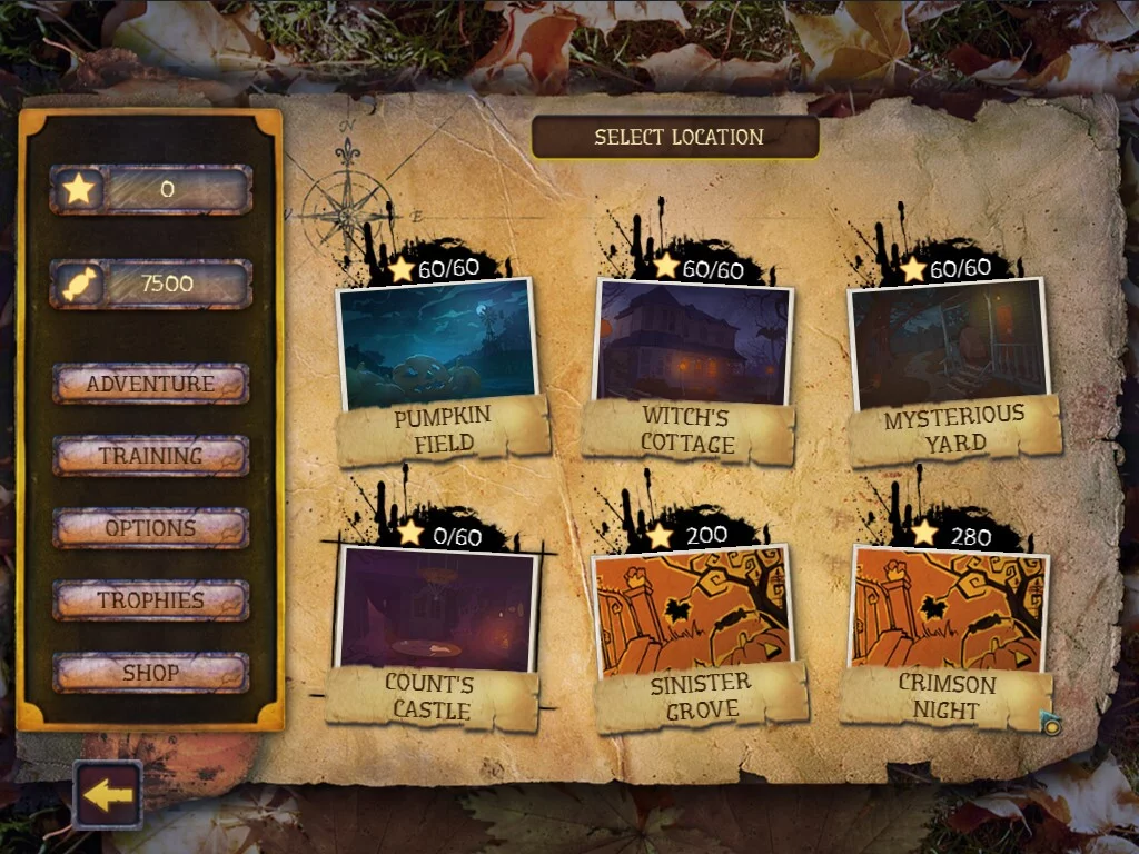 Изображение игры: Fill and Cross Trick or Treat 3