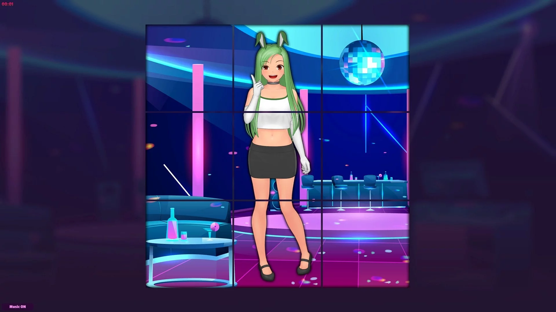 Изображение игры: HotGirls Sliding Puzzle