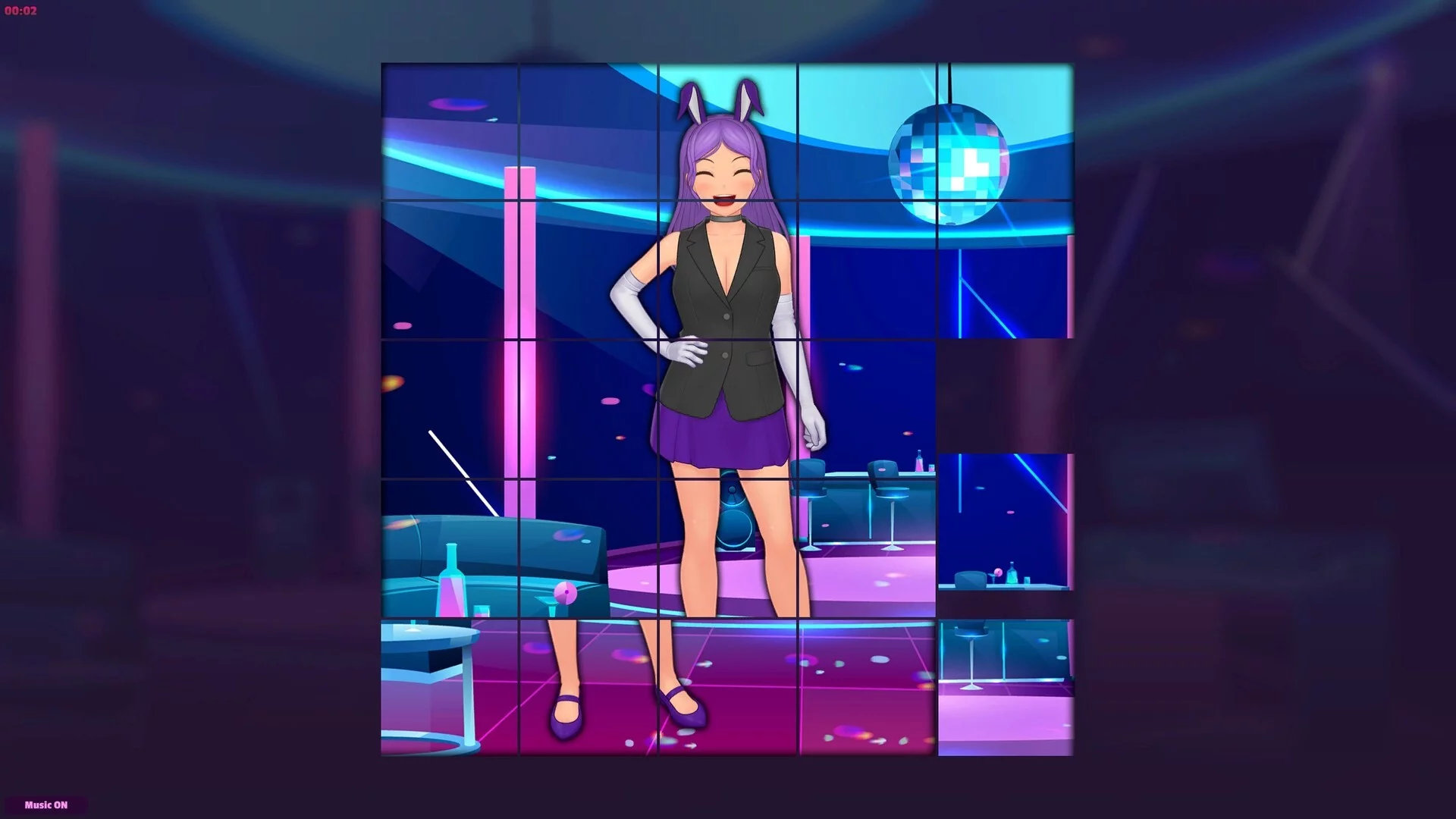 Изображение игры: HotGirls Sliding Puzzle