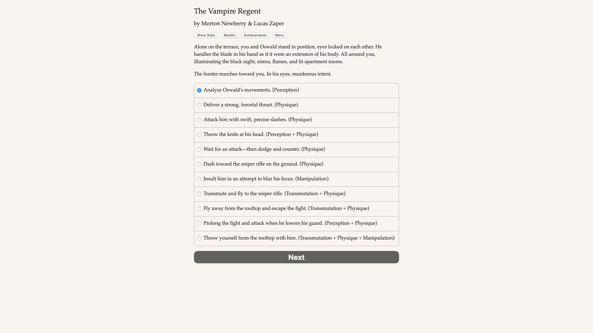 Изображение игры: The Vampire Regent