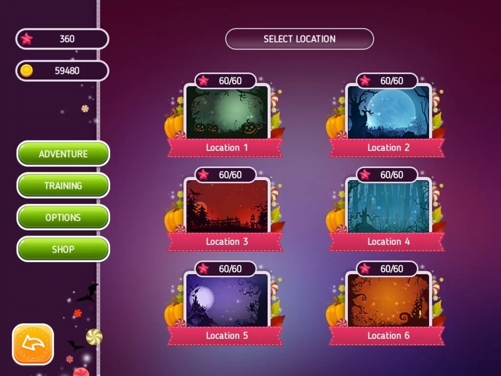 Изображение игры: Halloween Riddles Mysterious Griddlers