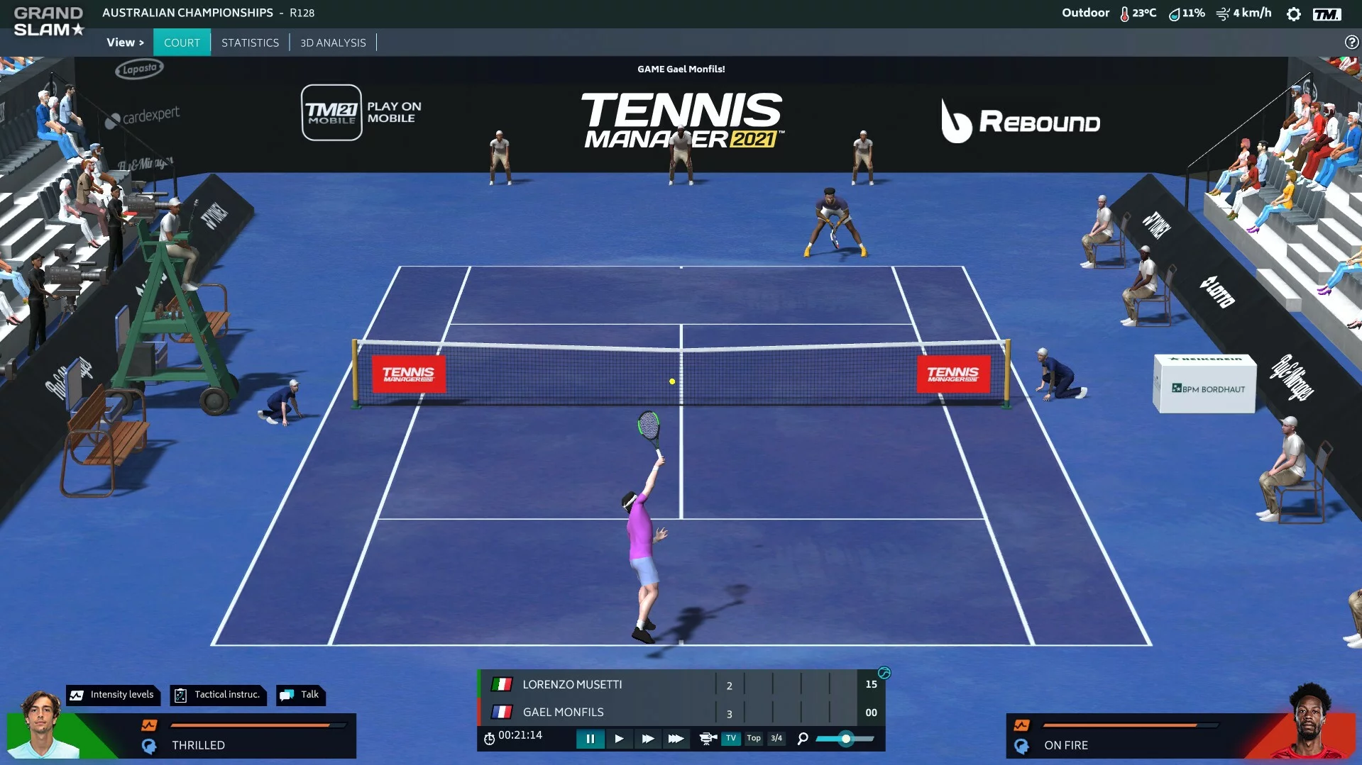 Изображение игры: Tennis Manager 2021
