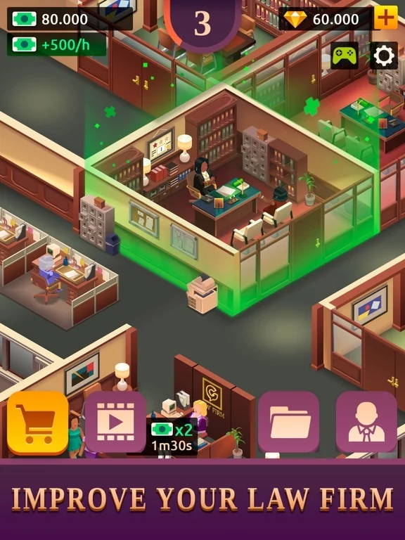 Изображение игры: Law Empire Tycoon - Idle Game