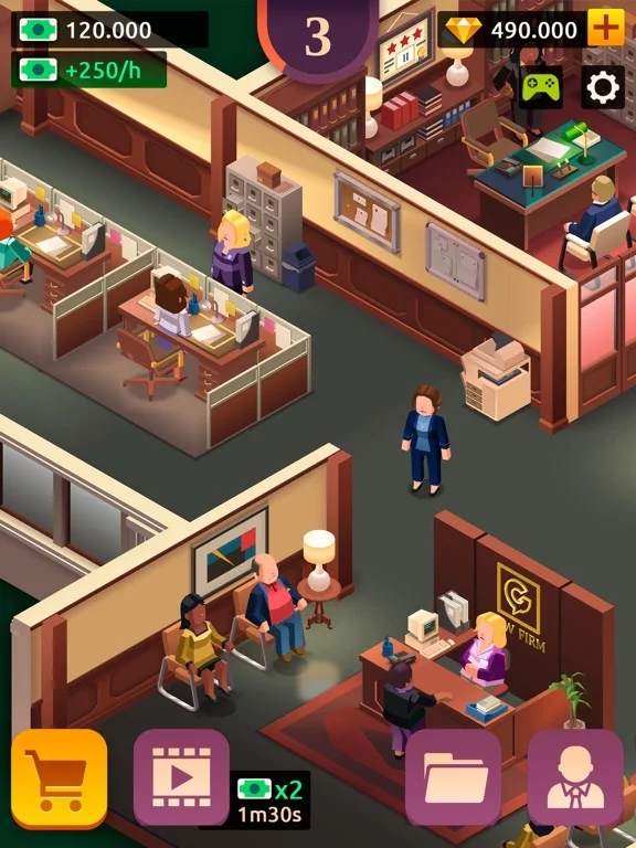 Изображение игры: Law Empire Tycoon - Idle Game