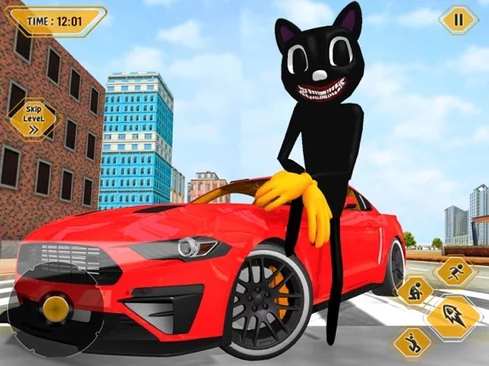 Изображение игры: Scary Cartoon Cat Crime City
