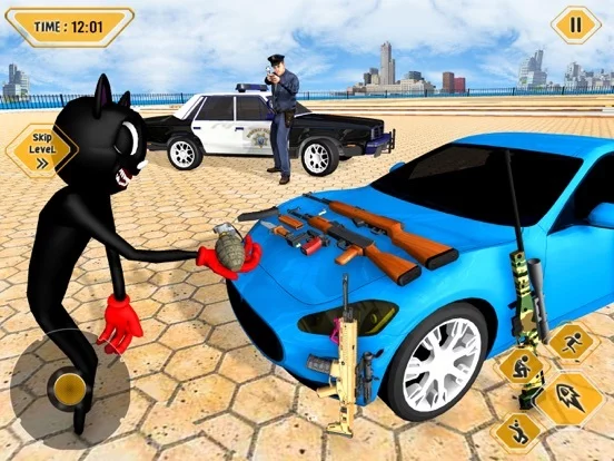 Изображение игры: Scary Cartoon Cat Crime City