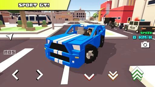 Изображение игры: Blocky Car Racer