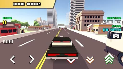 Изображение игры: Blocky Car Racer
