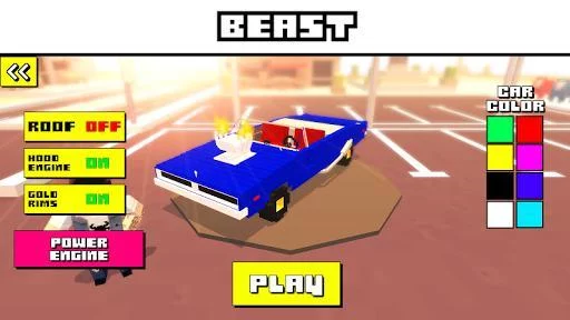 Изображение игры: Blocky Car Racer