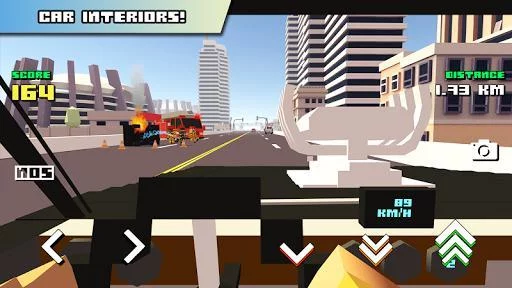 Изображение игры: Blocky Car Racer