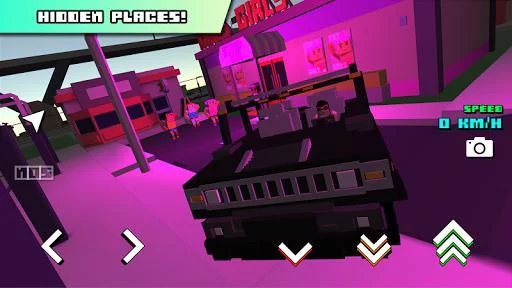 Изображение игры: Blocky Car Racer