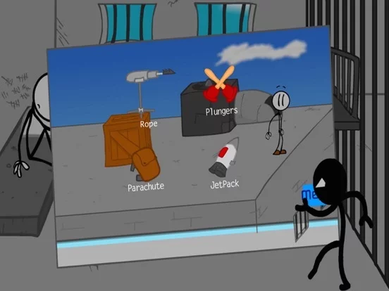 Изображение игры: Stickman Prison Escape Sim