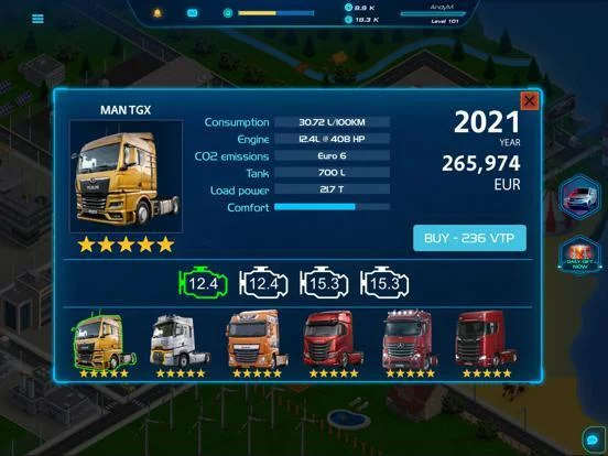 Изображение игры: Virtual Truck Manager 2 Tycoon