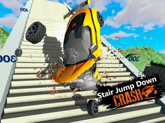 Изображение игры: Car Crash Sim: Death Stairs