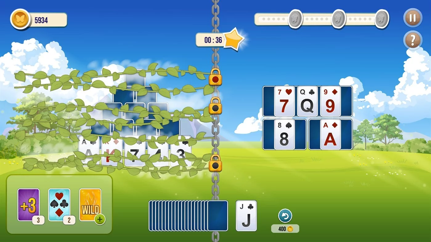 Изображение игры: Solitaire TriPeaks Flowers