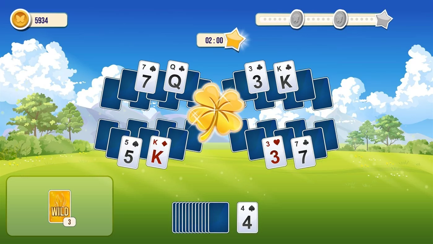 Изображение игры: Solitaire TriPeaks Flowers