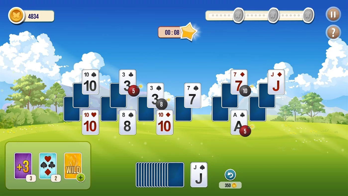 Изображение игры: Solitaire TriPeaks Flowers
