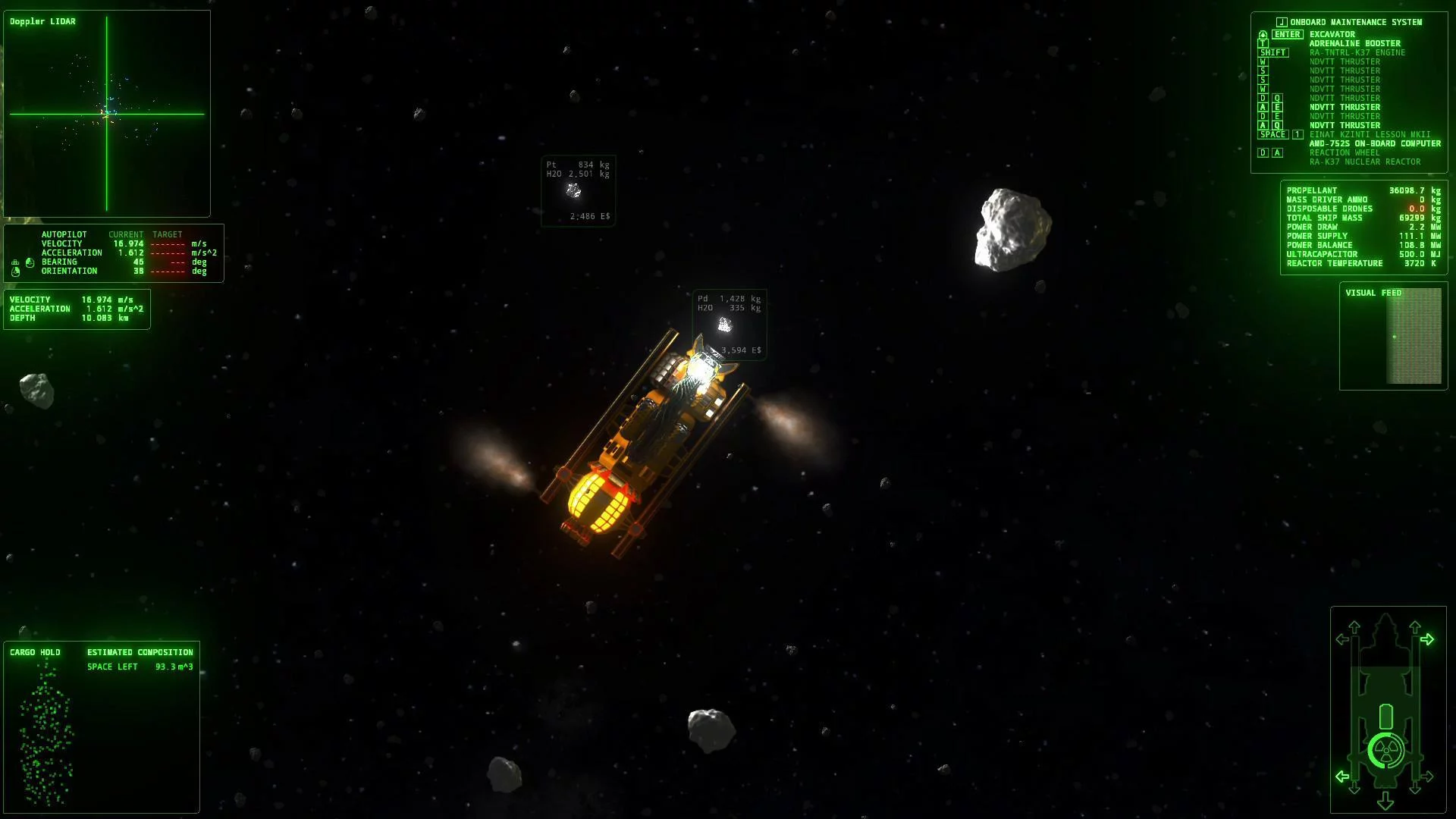 Изображение игры: ΔV: Rings of Saturn Demo