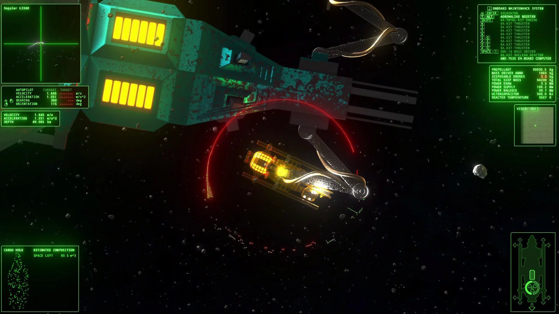 Изображение игры: ΔV: Rings of Saturn Demo