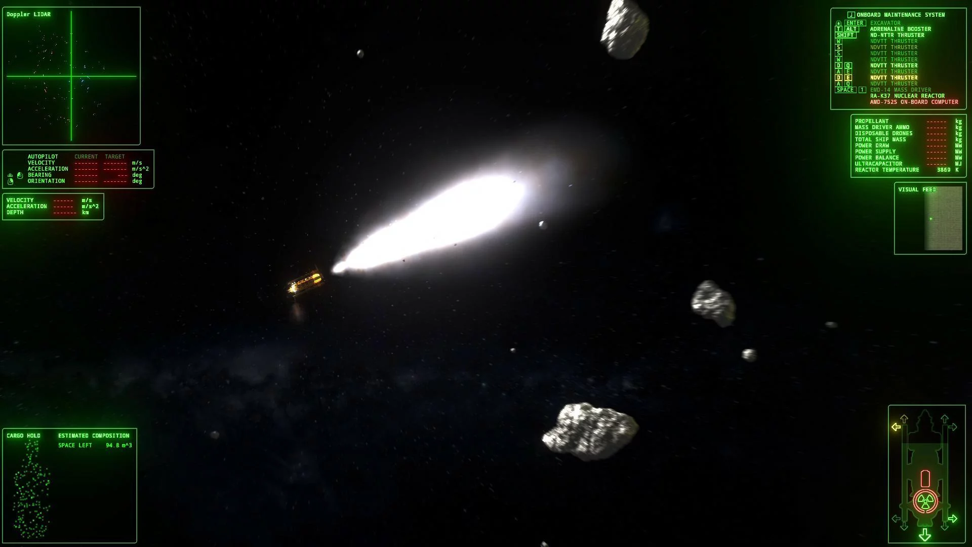 Изображение игры: ΔV: Rings of Saturn Demo