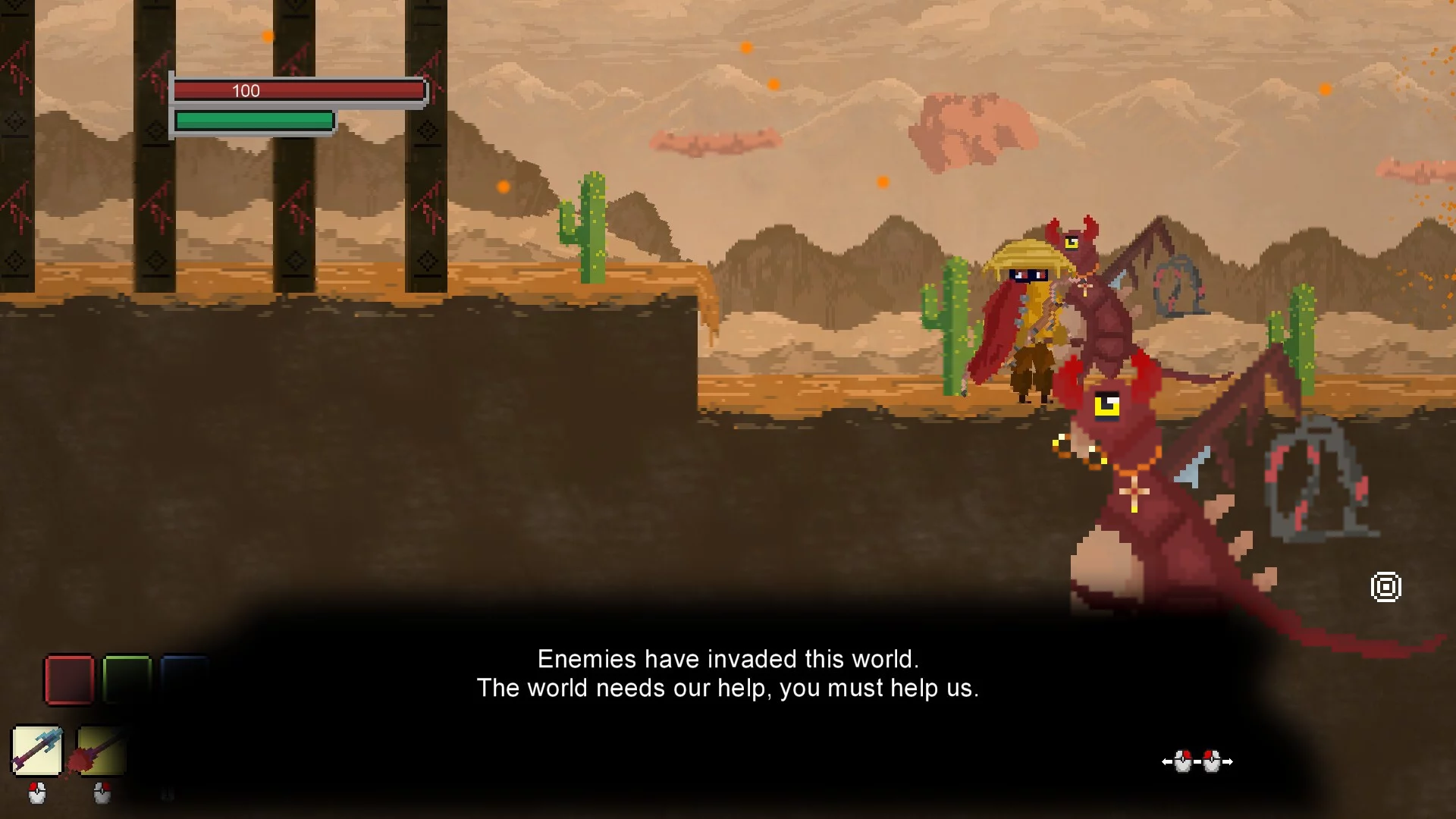 Изображение игры: Mysterious warrior