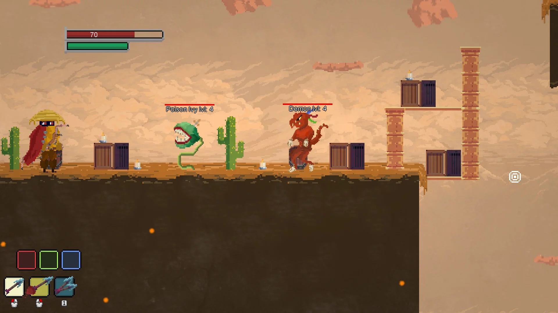 Изображение игры: Mysterious warrior