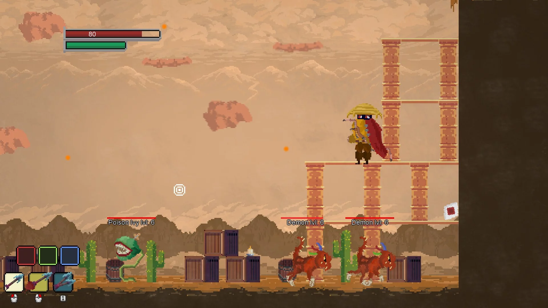 Изображение игры: Mysterious warrior