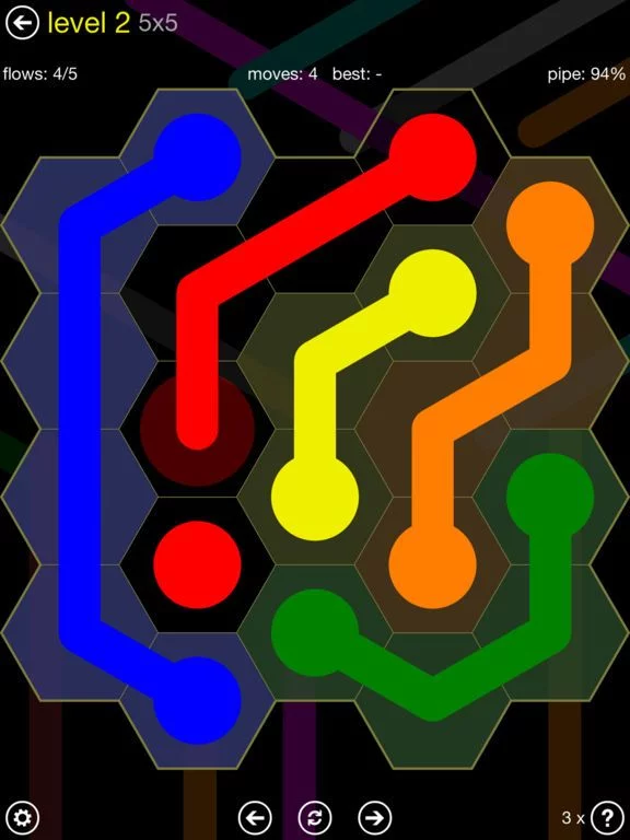 Изображение игры: Flow Free: Hexes