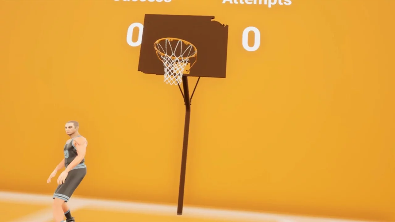 Изображение игры: VR basketball shooting practice