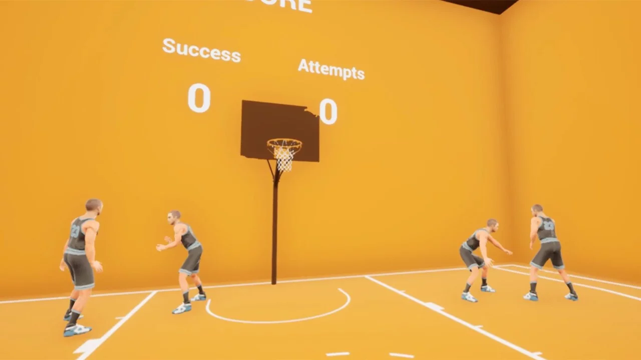 Изображение игры: VR basketball shooting practice