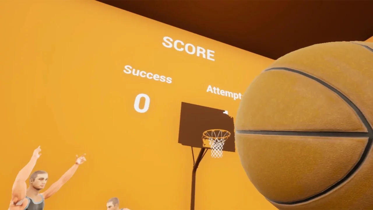 Изображение игры: VR basketball shooting practice