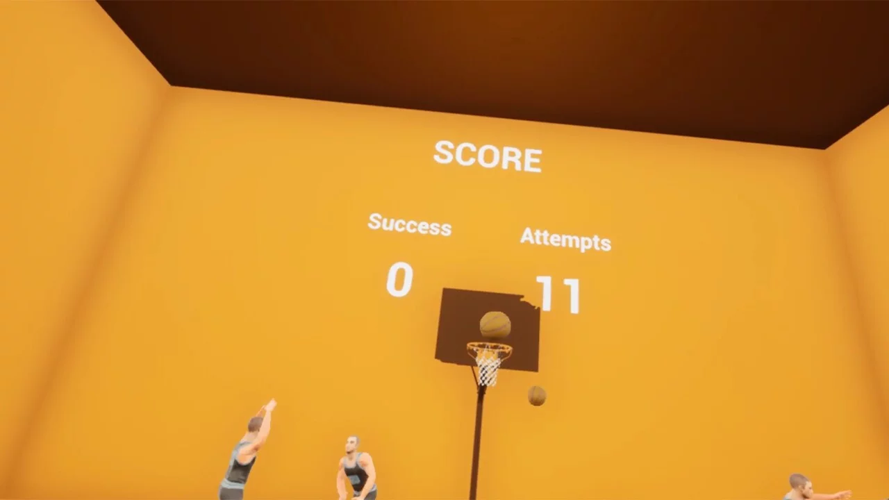 Изображение игры: VR basketball shooting practice