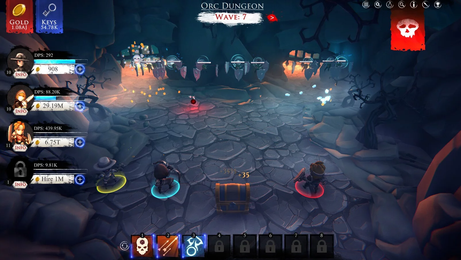 Изображение игры: Dungeon Clicker
