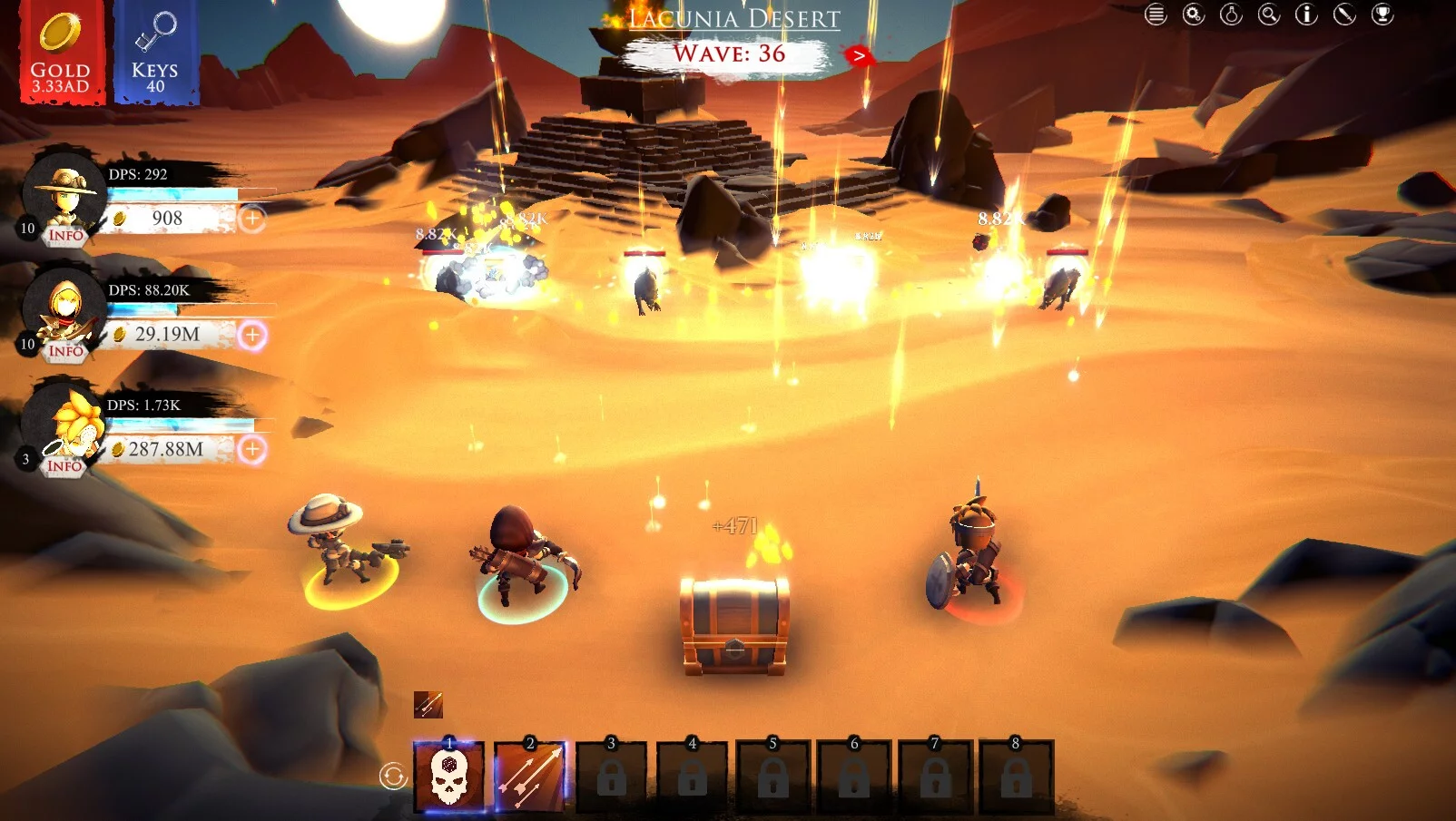 Изображение игры: Dungeon Clicker