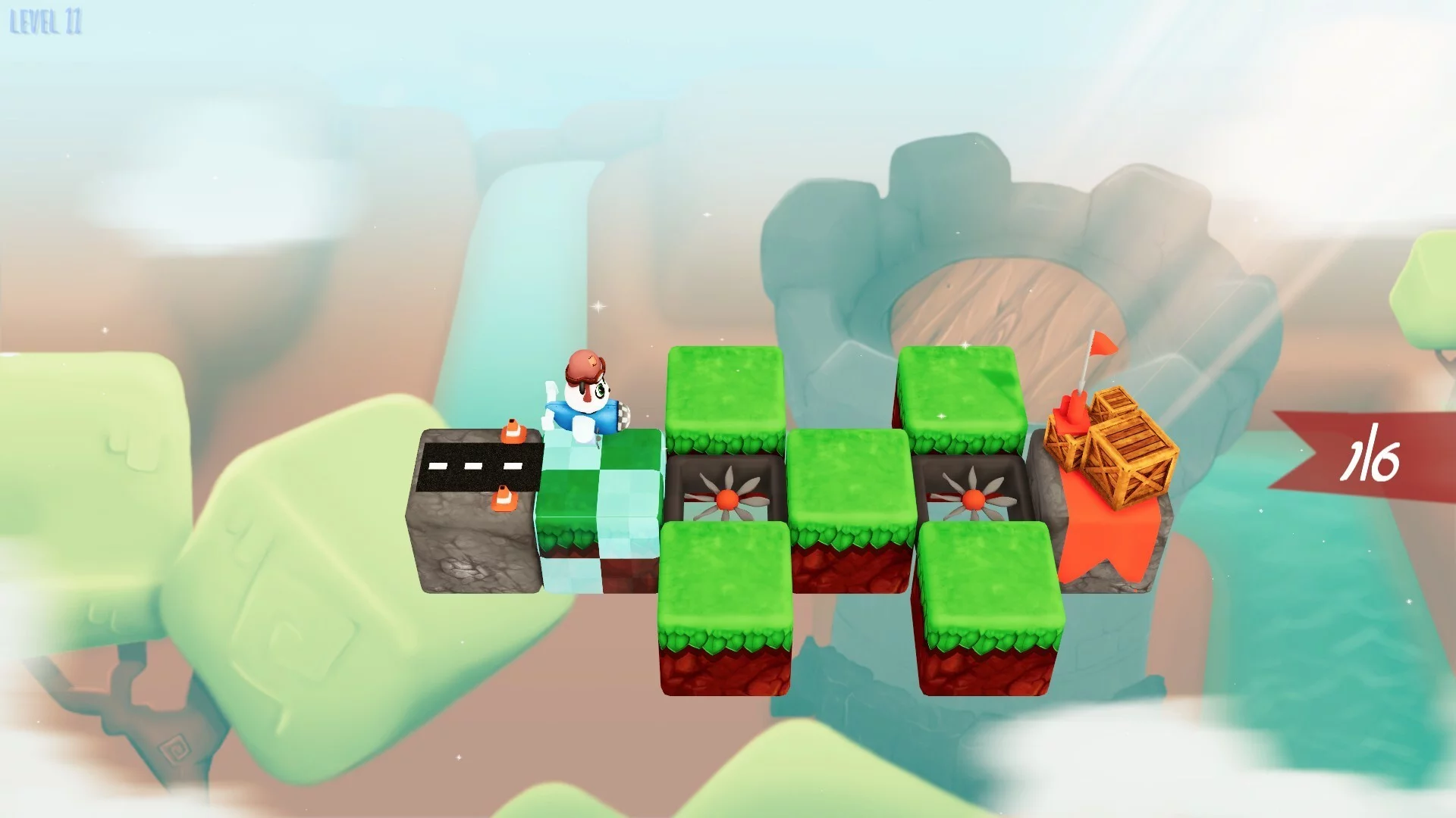 Изображение игры: Panda in the clouds