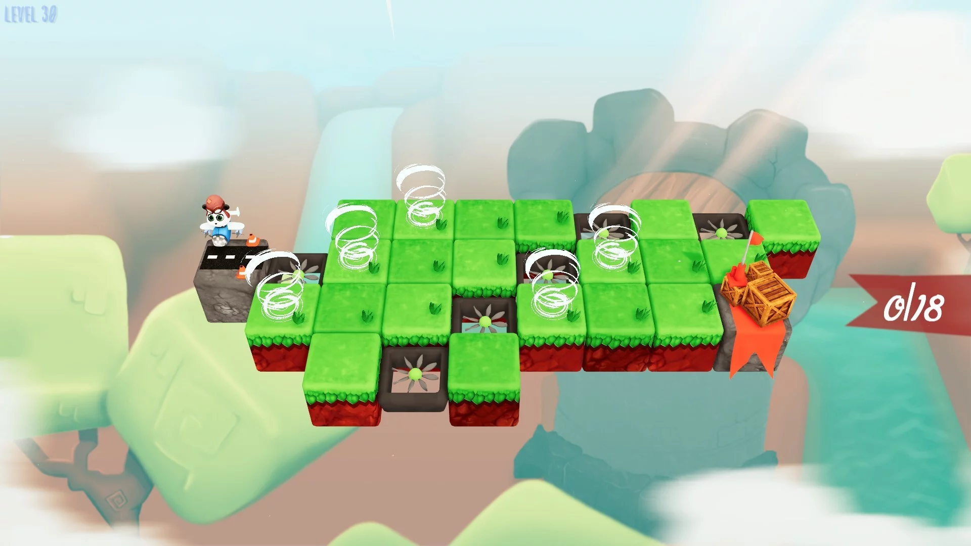 Изображение игры: Panda in the clouds