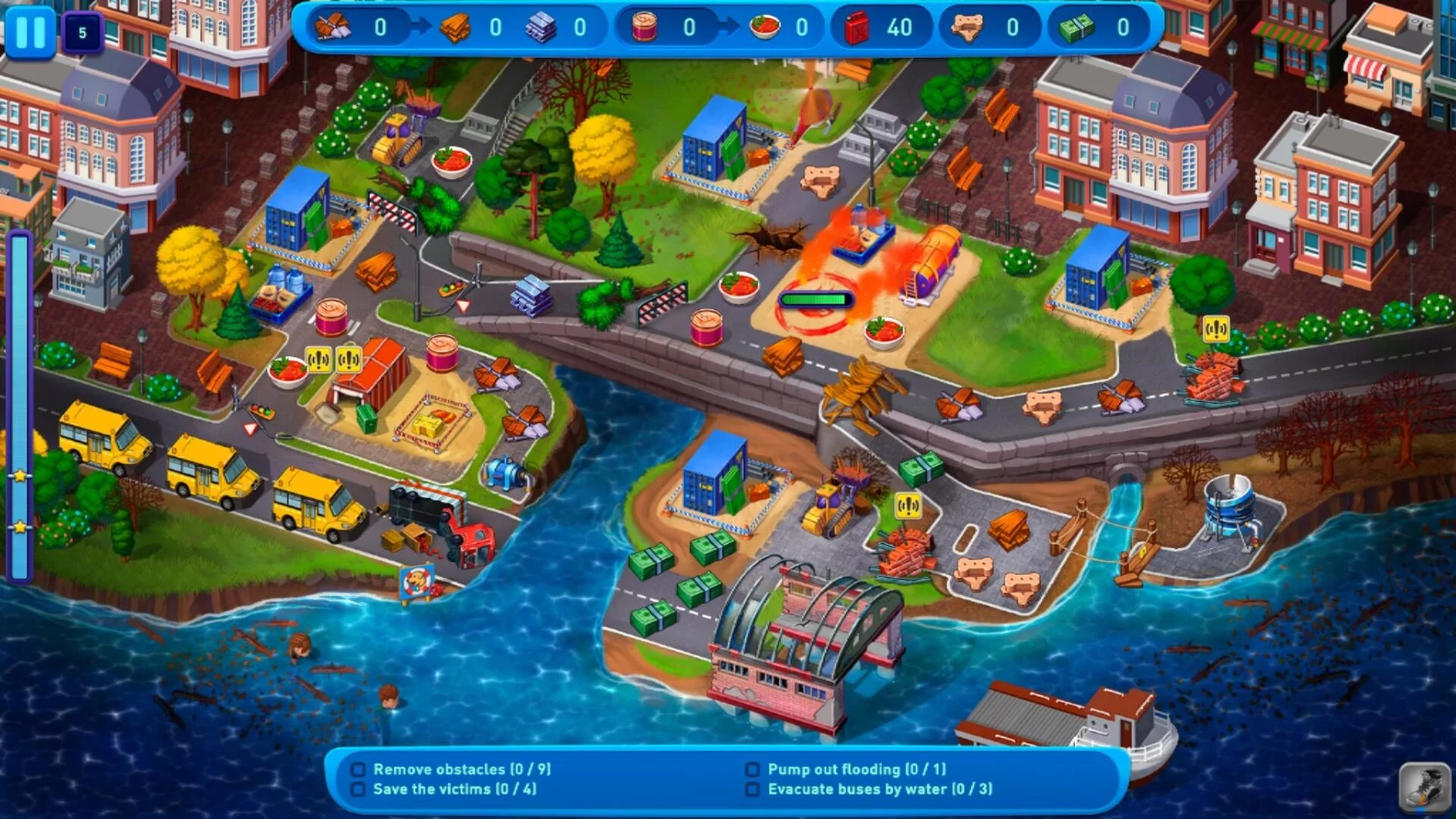 Изображение игры: Emergency Crew Volcano Eruption
