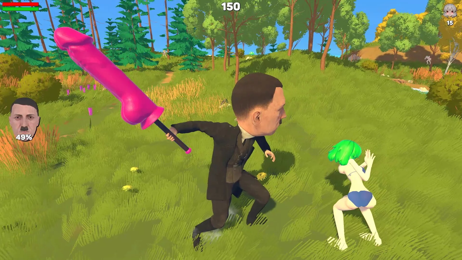 Изображение игры: Hitler Hates Anime