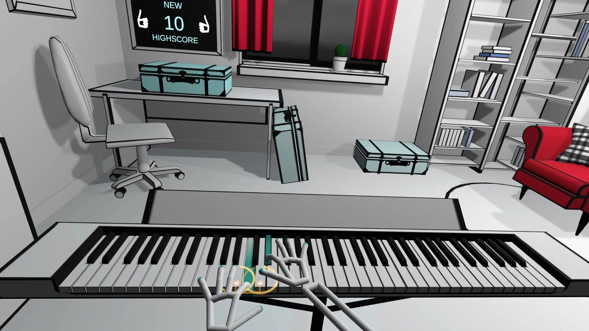 Изображение игры: VR Pianist