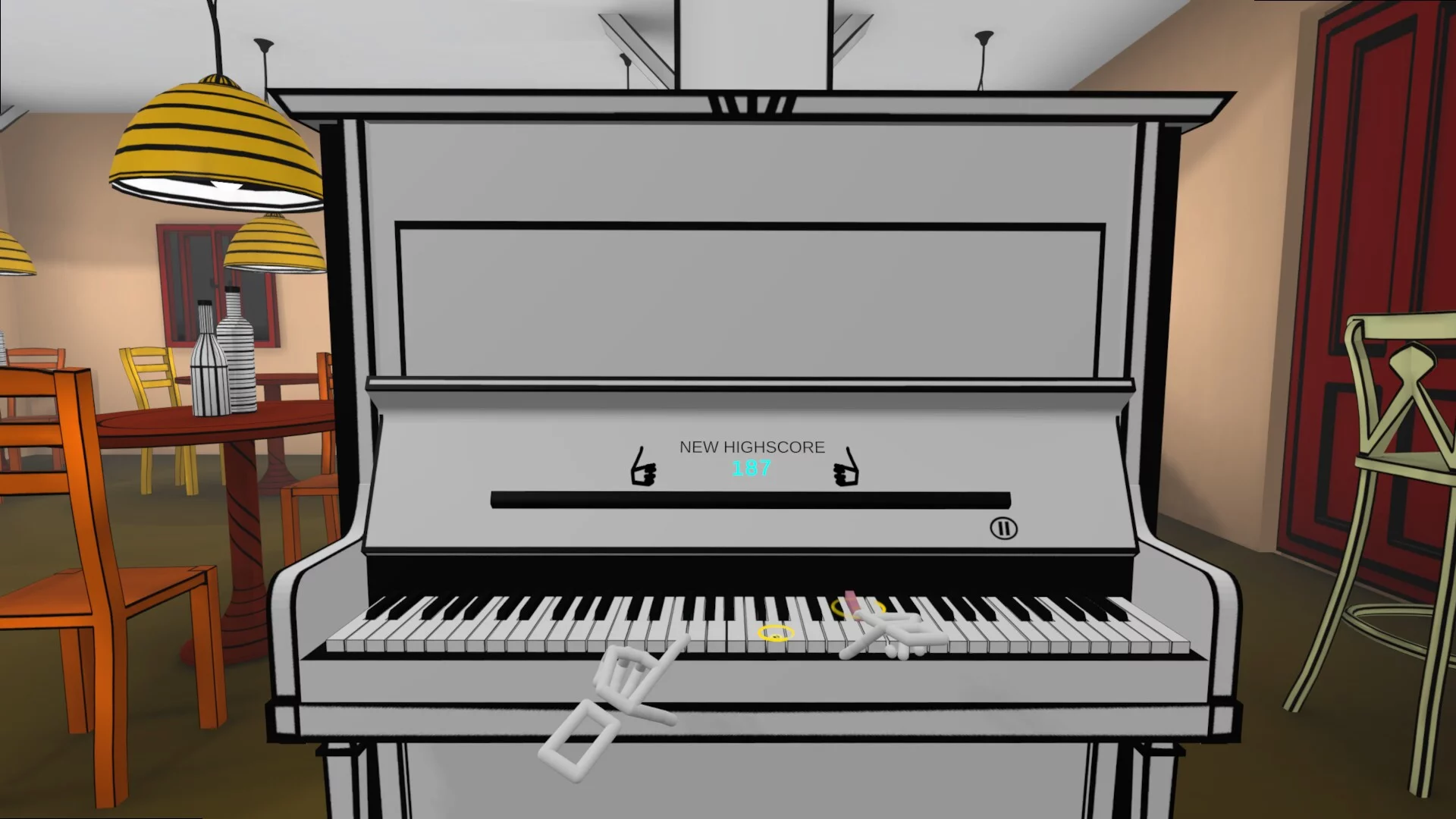 Изображение игры: VR Pianist