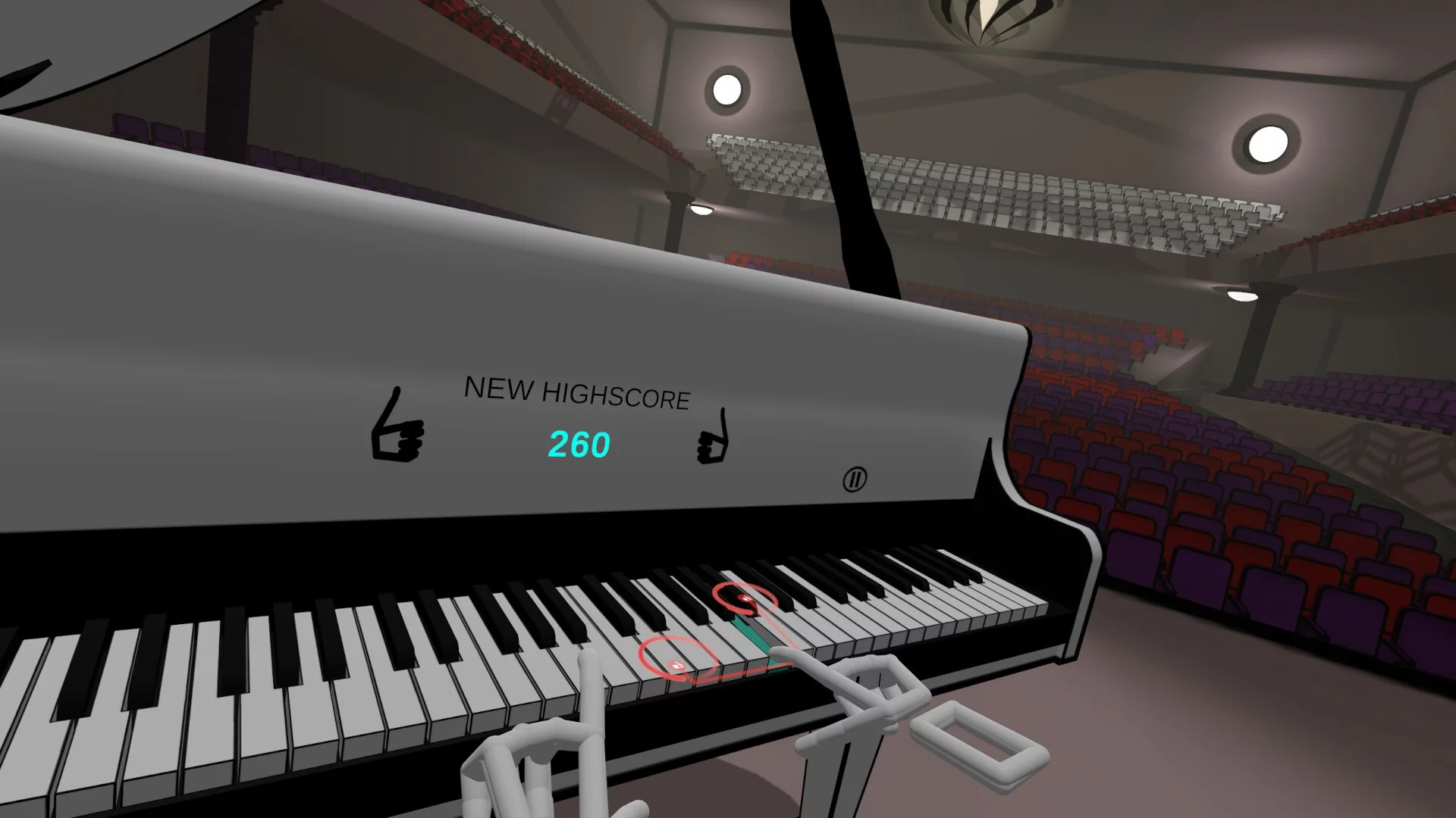 Изображение игры: VR Pianist