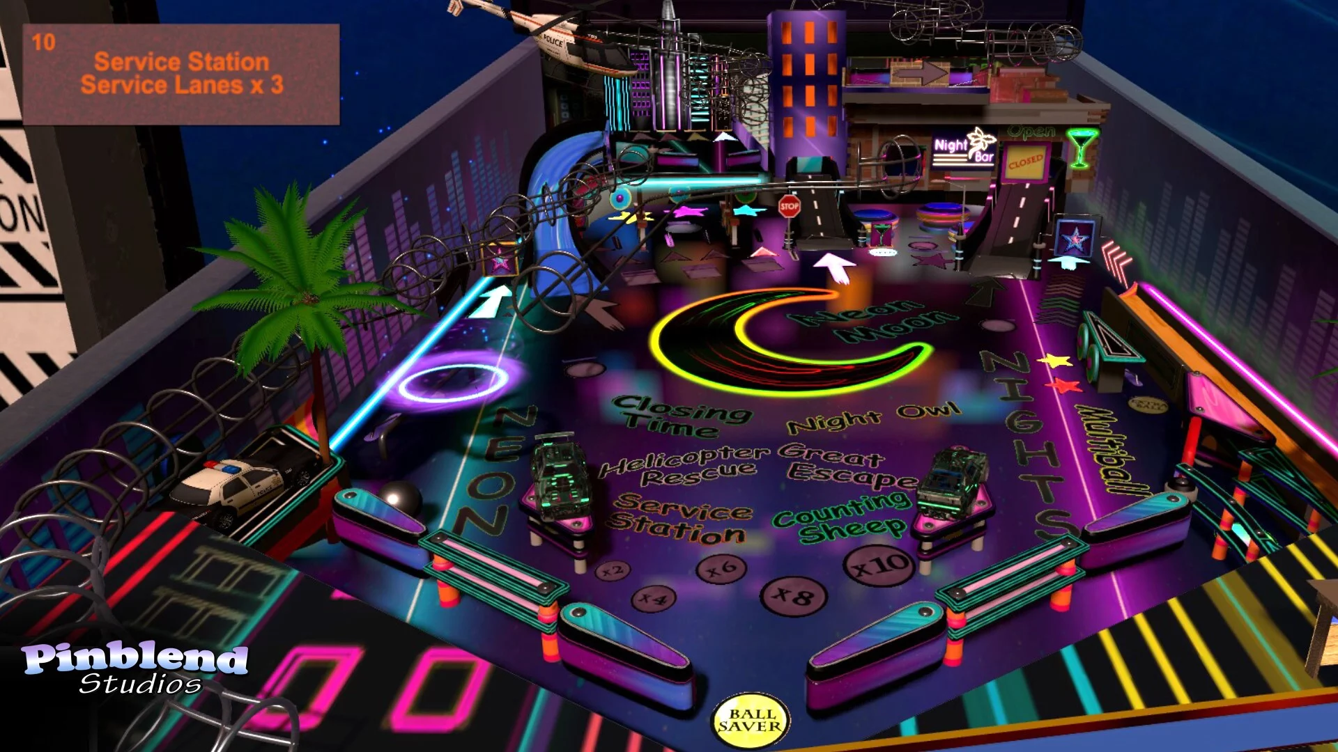 Изображение игры: Neon Nights Pinball